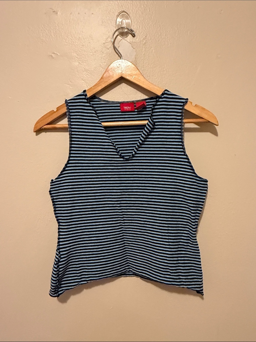 Vintage Havana Blue & Navy Striped V-Neck Tank Top